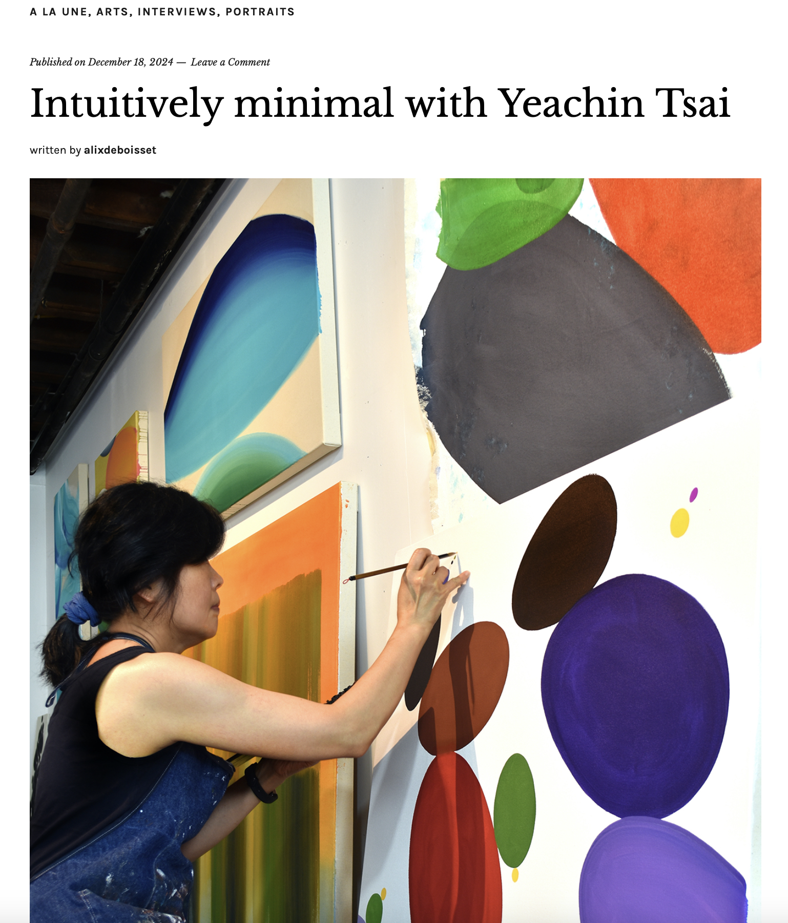 Interview from Ikoness: Intuitively minimal with Yeachin Tsai